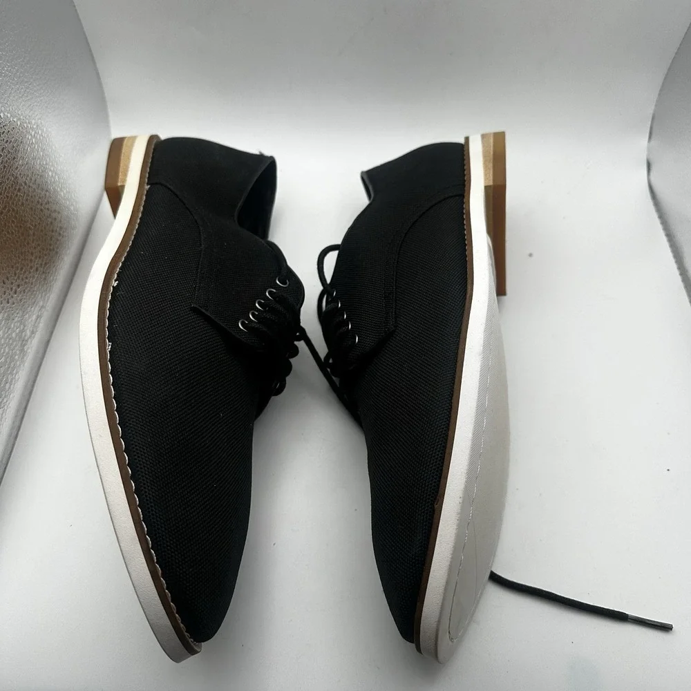 Calvin Klein Men's Armando Oxford Dress Shoes Black Lightweight Fabric LaceUp 11